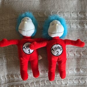 Dr. Seuss Thing 1 & Thing 2 Plush Set